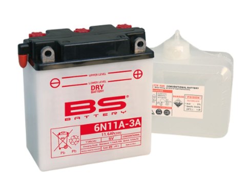 BS AKUMULATOR 6N11A-3A (122X62X131) 6V 11AH OBSŁUGOWY - ELEKTROLIT OSOBNO (6) UE2019/1148 BS AKUMULATOR 6N11A-3A (122X62X131) 6V 11AH OBSŁUGOWY - ELEKTROLIT OSOBNO (6) UE2019/1148