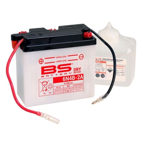BS AKUMULATOR 6N4B-2A 6V 4AH 102X48X96 OBSŁUGOWY - ELEKTROLIT OSOBNO (12) UE2019/1148 BS AKUMULATOR 6N4B-2A 6V 4AH 102X48X96 OBSŁUGOWY - ELEKTROLIT OSOBNO (12) UE2019/1148