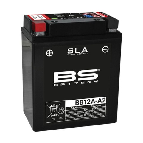 BS AKUMULATOR BB12A-A2 (FA) (YB12A-A2) 12V 12AH 134X80X161 BEZOBSŁUGOWY - ZALANY (150A) (5) BS AKUMULATOR BB12A-A2 (FA) (YB12A-A2) 12V 12AH 134X80X161 BEZOBSŁUGOWY - ZALANY (150A) (5)