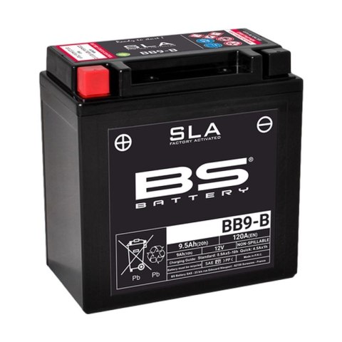 BS AKUMULATOR BB9-B (FA) 12V (YB9-B) 9AH 135X75X139 BEZOBSŁUGOWY - ZALANY (120A) (6) BS AKUMULATOR BB9-B (FA) 12V (YB9-B) 9AH 135X75X139 BEZOBSŁUGOWY - ZALANY (120A) (6)