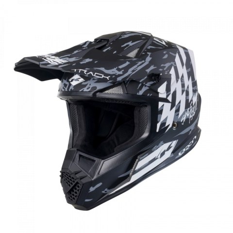 KENNY RACING KASK CROSS/ENDURO MODEL TRACK GRAPHIC DIRT MATT KOLOR CZARNY/SZARY ROZMIAR XXL ( 63 - 64 CM ) KENNY RACING KASK CROSS/ENDURO MODEL TRACK GRAPHIC DIRT MATT KOLOR CZARNY/SZARY ROZMIAR XXL ( 63 - 64 CM )