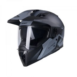 KENNY RACING KASK DUAL ADVENTURE MODEL EXTREME GRAPHIC BLACK/GREY MATT KOLOR CZARNY/SZARY ROZMIAR L ( 59 - 60 CM )