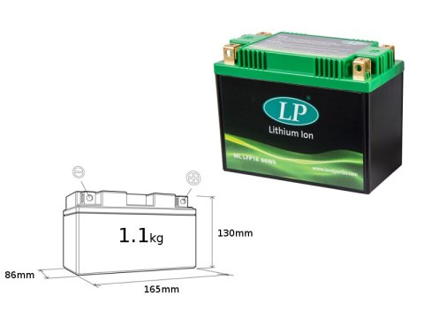 LANDPORT AKUMULATOR LITOWO-JONOWY LIFEPO4 LFP16 (ML LFP16) (165X86X130) (YB16B, YB16CLB, YB18A, YB18LA2, SYB16LB) (WAGA 1100G) ( LANDPORT AKUMULATOR LITOWO-JONOWY LIFEPO4 LFP16 (ML LFP16) (165X86X130) (YB16B, YB16CLB, YB18A, YB18LA2, SYB16LB) (WAGA 1100G) (