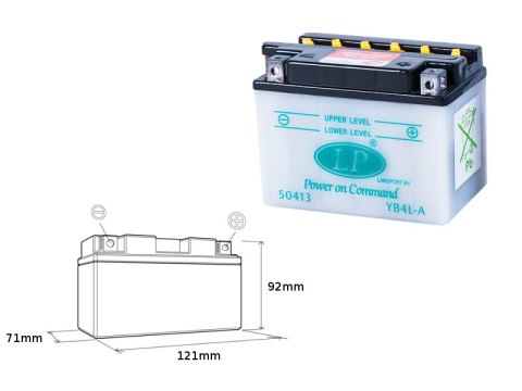 LANDPORT AKUMULATOR YB4L-A (MD LB4L-A) 12V 4Ah 120x70x92 OBSŁUGOWY - ELEKTROLIT OSOBNO (8) UE2019/1148 LANDPORT AKUMULATOR YB4L-A (MD LB4L-A) 12V 4Ah 120x70x92 OBSŁUGOWY - ELEKTROLIT OSOBNO (8) UE2019/1148