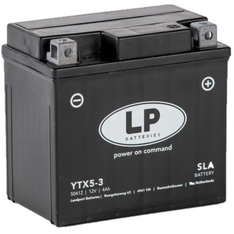 LANDPORT AKUMULATOR YTX5-3 (MS LTX5-3) (YTX5L-BS) 12V 4AH (113X70X105MM) SLA BEZOBSŁUGOWY - ZALANY (10) LANDPORT AKUMULATOR YTX5-3 (MS LTX5-3) (YTX5L-BS) 12V 4AH (113X70X105MM) SLA BEZOBSŁUGOWY - ZALANY (10)