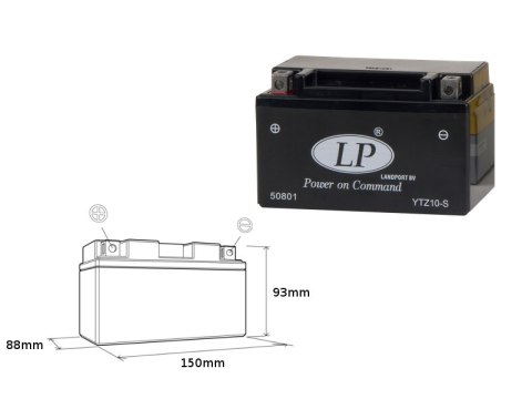 LANDPORT AKUMULATOR YTZ10-S (MS LTZ10-S) 12V 8,6AH 150X86X95 BEZOBSŁUGOWY - ZALANY (6) LANDPORT AKUMULATOR YTZ10-S (MS LTZ10-S) 12V 8,6AH 150X86X95 BEZOBSŁUGOWY - ZALANY (6)