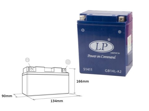 LANDPORT AKUMULATOR ŻELOWY GB14L-A2 (MG LTX14AH-3) 12V 14AH 135X91X167 BEZOBSŁUGOWY - ZALANY (4) LANDPORT AKUMULATOR ŻELOWY GB14L-A2 (MG LTX14AH-3) 12V 14AH 135X91X167 BEZOBSŁUGOWY - ZALANY (4)