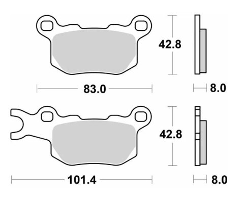 SBS KLOCKI HAMULCOWE KH685 OFF-ROAD SINTER KOLOR ZŁOTY TYŁ PRAWY CAN-AM DEFENDER/TRAXTER 800 '17-'23, CAN-AM DEFENDER/TRAXTER 97 SBS KLOCKI HAMULCOWE KH685 OFF-ROAD SINTER KOLOR ZŁOTY TYŁ PRAWY CAN-AM DEFENDER/TRAXTER 800 '17-'23, CAN-AM DEFENDER/TRAXTER 97
