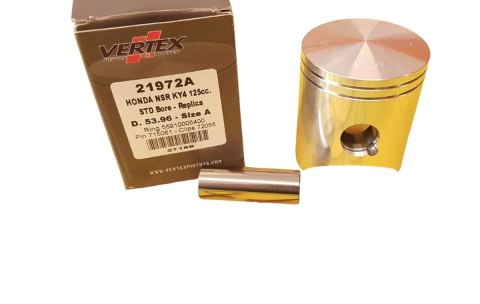 VERTEX TŁOK HONDA CRM 125, NSR 125 (53,99MM) (PIERŚCIENIE 55910005400 x 2 SZT.) VERTEX TŁOK HONDA CRM 125, NSR 125 (53,99MM) (PIERŚCIENIE 55910005400 x 2 SZT.)