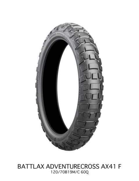BRIDGESTONE OPONA 90/90-21 BATTLAX ADVENTURECROSS AX41 54Q TL PRZÓD DOT 34/2023 BRIDGESTONE OPONA 90/90-21 BATTLAX ADVENTURECROSS AX41 54Q TL PRZÓD DOT 34/2023