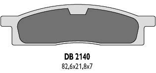 DELTA BRAKING KLOCKI HAMULCOWE KH119 - ZASTĘPUJĄ DB2140MX-N ORAZ DB2140QD-N DELTA BRAKING KLOCKI HAMULCOWE KH119 - ZASTĘPUJĄ DB2140MX-N ORAZ DB2140QD-N