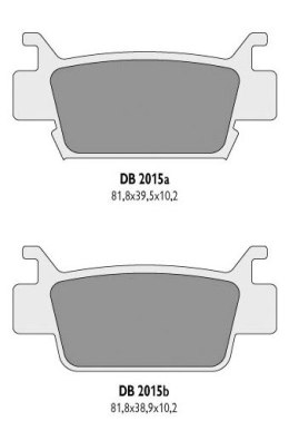 DELTA BRAKING KLOCKI HAMULCOWE KH410 HONDA TRX - ZASTĘPUJĄ DB2015MX-D ORAZ DB2015QD-D
