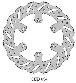 DELTA BRAKING TARCZA HAMULCOWA PRZÓD GAS-GAS 125/200/250/300/450 '95-21, WAVE (260X108,2X4MM) (6X6,5MM) (NG731)