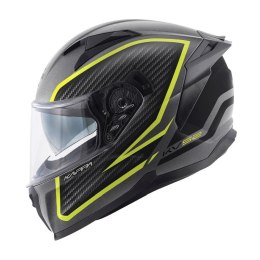 KAPPA KASK KV52 KRONOS INTEGRALNY Z BLENDĄ KOLOR TYTANOWY CZARNY ŻÓŁTY FLUO MAT CARBON LOOK ROZMIAR 56 / S (HOMOLOGACJA ECE 22R0