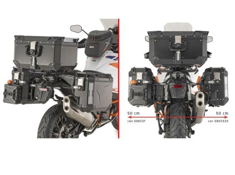KAPPA 2025/05 STELAŻ KUFRÓW BOCZNYCH MONOKEY CAM SIDE KTM 1290 SUPER ADVENTURE R / S '21-'24 - POD KUFRY KVG K'VOYAGER ALU - PRA