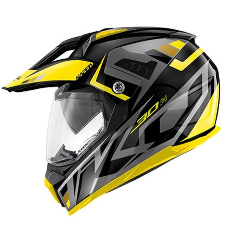 KAPPA KASK KV30 EVO GRAYER DUAL OFF ROAD Z SZYBĄ I BLENDĄ KOLOR CZARNY MAT/SZARY/ŻÓŁTY ROZM. XS/54 ( HOMOLOGACJA ECE 22R06 ) KAPPA KASK KV30 EVO GRAYER DUAL OFF ROAD Z SZYBĄ I BLENDĄ KOLOR CZARNY MAT/SZARY/ŻÓŁTY ROZM. XS/54 ( HOMOLOGACJA ECE 22R06 )