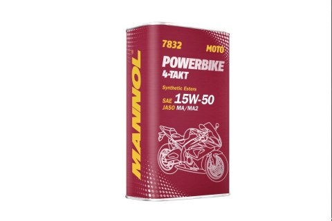 MANNOL OLEJ SILNIKOWY 4T MOTORBIKE 15W50 1L ESTER + MA2 SEMISYNTETYK METALOWA PUSZKA (7832) (12) MANNOL OLEJ SILNIKOWY 4T MOTORBIKE 15W50 1L ESTER + MA2 SEMISYNTETYK METALOWA PUSZKA (7832) (12)