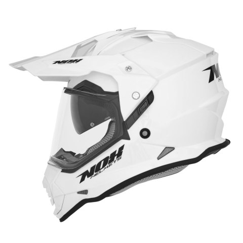 NOX KASK OFFROAD / TRAIL DUOSPORT (DUAL) N312 SOLID Z SZYBKĄ I BLENDĄ KOLOR BIAŁY POŁYSK ROZMIAR XS NOX KASK OFFROAD / TRAIL DUOSPORT (DUAL) N312 SOLID Z SZYBKĄ I BLENDĄ KOLOR BIAŁY POŁYSK ROZMIAR XS