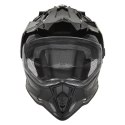 NOX KASK OFFROAD / TRAIL DUOSPORT (DUAL) N312 SOLID Z SZYBKĄ I BLENDĄ KOLOR CZARNY POŁYSK ROZMIAR S