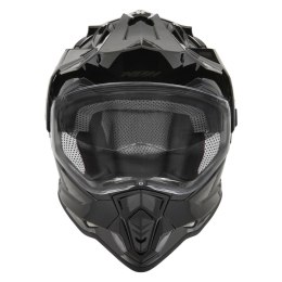 NOX KASK OFFROAD / TRAIL DUOSPORT (DUAL) N312 SOLID Z SZYBKĄ I BLENDĄ KOLOR CZARNY POŁYSK ROZMIAR S