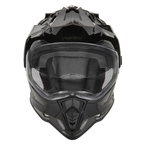 NOX KASK OFFROAD / TRAIL DUOSPORT (DUAL) N312 SOLID Z SZYBKĄ I BLENDĄ KOLOR CZARNY POŁYSK ROZMIAR S NOX KASK OFFROAD / TRAIL DUOSPORT (DUAL) N312 SOLID Z SZYBKĄ I BLENDĄ KOLOR CZARNY POŁYSK ROZMIAR S