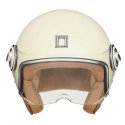 NOX PREMIUM KASK OTWARTY JET IDOL SOLID KOLOR KREMOWY ROZMIAR L