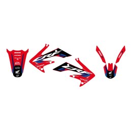 BLACKBIRD KOMPLET NAKLEJEK (OKLEIN) HONDA CRF 250R '04-'09, CRF 250X '04-'21 DREAM 5 KOLOR CZERWONY CZARNY