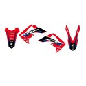 BLACKBIRD KOMPLET NAKLEJEK (OKLEIN) HONDA CRF 250R '10-'13; CRF 450R '09-'12 DREAM 5 KOLOR CZERWONY CZARNY