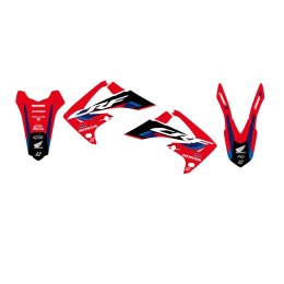 BLACKBIRD KOMPLET NAKLEJEK (OKLEIN) HONDA CRF 250R '10-'13; CRF 450R '09-'12 DREAM 5 KOLOR CZERWONY CZARNY