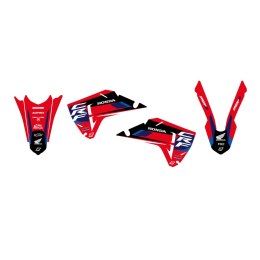 BLACKBIRD KOMPLET NAKLEJEK (OKLEIN) HONDA CRF 250R '25; CRF 450R '25 DREAM 5 KOLOR CZERWONY CZARNY BIAŁY