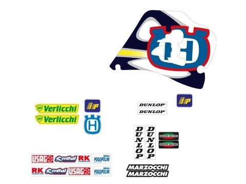 BLACKBIRD KOMPLET NAKLEJEK (OKLEIN) HUSQVARNA CR/WR 125/250 '98-'99 REPLICA TEAM HUSQVARNA MADDII 1998 BLACKBIRD KOMPLET NAKLEJEK (OKLEIN) HUSQVARNA CR/WR 125/250 '98-'99 REPLICA TEAM HUSQVARNA MADDII 1998