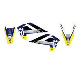 BLACKBIRD KOMPLET NAKLEJEK (OKLEIN) HUSQVARNA TC 85 '18-'24 DREAM 5 KOLOR ŻÓŁTY CZARNY BIAŁY NIEBIESKI