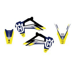 BLACKBIRD KOMPLET NAKLEJEK (OKLEIN) HUSQVARNA TC/FC '19-'22, TE/FE '20-'23 DREAM 5 KOLOR NIEBIESKI ŻÓŁTY