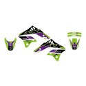 BLACKBIRD KOMPLET NAKLEJEK (OKLEIN) KAWASAKI KX 250F '06-'08 DREAM 5 KOLOR ZIELONY CZARNY