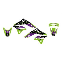BLACKBIRD KOMPLET NAKLEJEK (OKLEIN) KAWASAKI KX 250F '06-'08 DREAM 5 KOLOR ZIELONY CZARNY