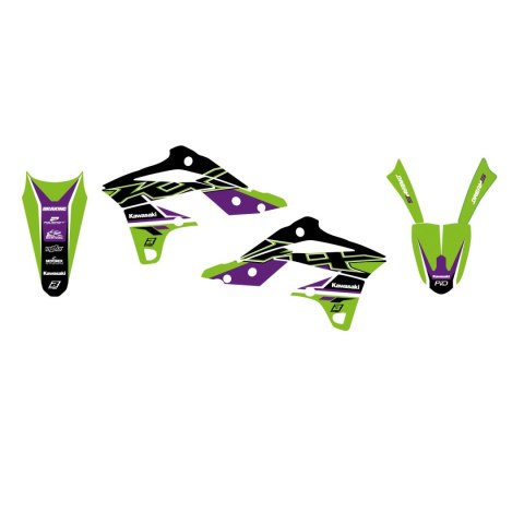 BLACKBIRD KOMPLET NAKLEJEK (OKLEIN) KAWASAKI KX 250F '13-'16 DREAM 4 KOLOR ZIELONY CZARNY BLACKBIRD KOMPLET NAKLEJEK (OKLEIN) KAWASAKI KX 250F '13-'16 DREAM 4 KOLOR ZIELONY CZARNY