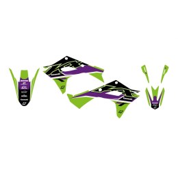 BLACKBIRD KOMPLET NAKLEJEK (OKLEIN) KAWASAKI KX 250F '25; KX 450F '24-'25 DREAM 5 KOLOR ZIELONY CZARNY