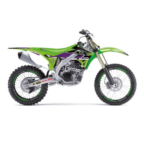 BLACKBIRD KOMPLET NAKLEJEK (OKLEIN) KAWASAKI KX 450F '12-'15 DREAM 5 KOLOR ZIELONY CZARNY BLACKBIRD KOMPLET NAKLEJEK (OKLEIN) KAWASAKI KX 450F '12-'15 DREAM 5 KOLOR ZIELONY CZARNY