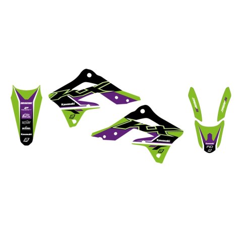 BLACKBIRD KOMPLET NAKLEJEK (OKLEIN) KAWASAKI KX 450F '12-'15 DREAM 5 KOLOR ZIELONY CZARNY BLACKBIRD KOMPLET NAKLEJEK (OKLEIN) KAWASAKI KX 450F '12-'15 DREAM 5 KOLOR ZIELONY CZARNY