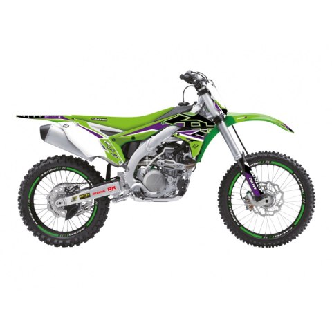 BLACKBIRD KOMPLET NAKLEJEK (OKLEIN) KAWASAKI KX 450F '16-'18 DREAM 5 KOLOR ZIELONY CZARNY BLACKBIRD KOMPLET NAKLEJEK (OKLEIN) KAWASAKI KX 450F '16-'18 DREAM 5 KOLOR ZIELONY CZARNY