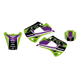 BLACKBIRD KOMPLET NAKLEJEK (OKLEIN) KAWASAKI KX 85 '01-'13 DREAM 5 KOLOR ZIELONY CZARNY