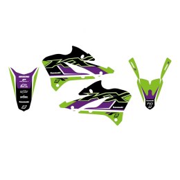 BLACKBIRD KOMPLET NAKLEJEK (OKLEIN) KAWASAKI KX 85 '22-'23 DREAM 5 KOLOR ZIELONY CZARNY