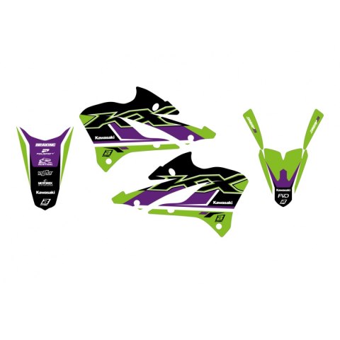 BLACKBIRD KOMPLET NAKLEJEK (OKLEIN) KAWASAKI KX 85 '22-'23 DREAM 5 KOLOR ZIELONY CZARNY BLACKBIRD KOMPLET NAKLEJEK (OKLEIN) KAWASAKI KX 85 '22-'23 DREAM 5 KOLOR ZIELONY CZARNY