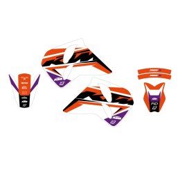 BLACKBIRD KOMPLET NAKLEJEK (OKLEIN) KTM 4T '96-'99 (4 STROKE ALL MODELS) DREAM 5