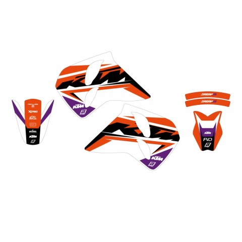 BLACKBIRD KOMPLET NAKLEJEK (OKLEIN) KTM 4T '96-'99 (4 STROKE ALL MODELS) DREAM 5 BLACKBIRD KOMPLET NAKLEJEK (OKLEIN) KTM 4T '96-'99 (4 STROKE ALL MODELS) DREAM 5