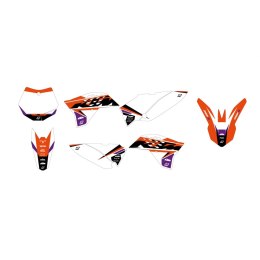 BLACKBIRD KOMPLET NAKLEJEK (OKLEIN) KTM SX 65 '09-'15 DREAM 5 KOLOR POMARAŃCZOWY CZARNY