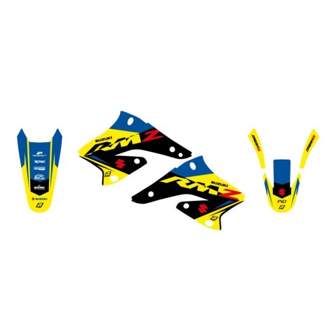 BLACKBIRD KOMPLET NAKLEJEK (OKLEIN) SUZUKI RMZ 250 '04-'06 DREAM 5 KOLOR NIEBIESKI ŻÓŁTY CZARNY BLACKBIRD KOMPLET NAKLEJEK (OKLEIN) SUZUKI RMZ 250 '04-'06 DREAM 5 KOLOR NIEBIESKI ŻÓŁTY CZARNY
