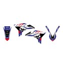 BLACKBIRD KOMPLET NAKLEJEK (OKLEIN) YAMAHA WR 450F '12-'15 DREAM 5 KOLOR NIEBIESKI CZARNY