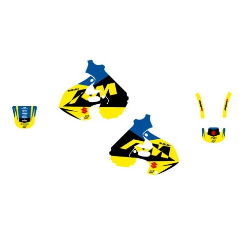 BLACKBIRD NAKLEJEK (OKLEIN) SUZUKI RM 125/250 '96-'00 DREAM 5 KOLOR NIEBIESKI ŻÓŁTY CZARNY BLACKBIRD NAKLEJEK (OKLEIN) SUZUKI RM 125/250 '96-'00 DREAM 5 KOLOR NIEBIESKI ŻÓŁTY CZARNY