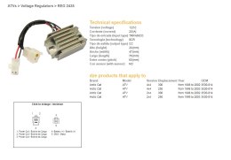 DZE REGULATOR NAPIĘCIA ARCTIC CAT 250/300 '98-'03 (3530-014)